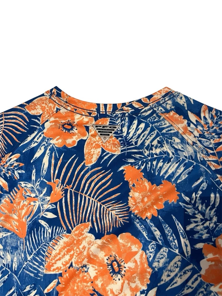 Columbia PFG Mujer Hawaiano Floral Erupciones Protector M con Omni-Sombra COMO NUEVO Foto 4 de 4