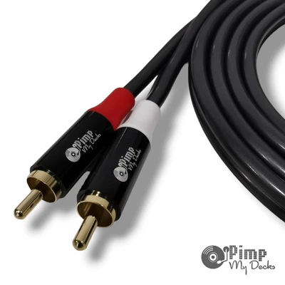 PIMP MY DECKS PMD Technics 1200 / 1210 Phono RCA Audio Cable and Earth Lead