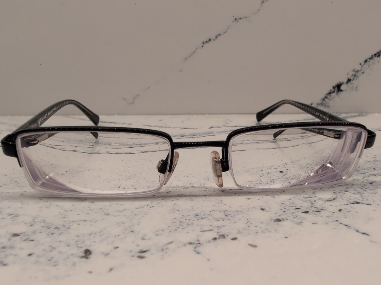 Burberry Eyeglasses Frames + Case B 1012 1001 Black 50-19-135 Metal Made Italy thumbnail 2