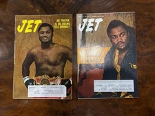 Lot Of 2 JET magazines; BOXER Joe Frazier. 1971/73; Great Condition.