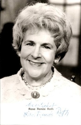 Ak Schauspielerin Rose Renée Roth, Portrait, Autogramm - 10913910