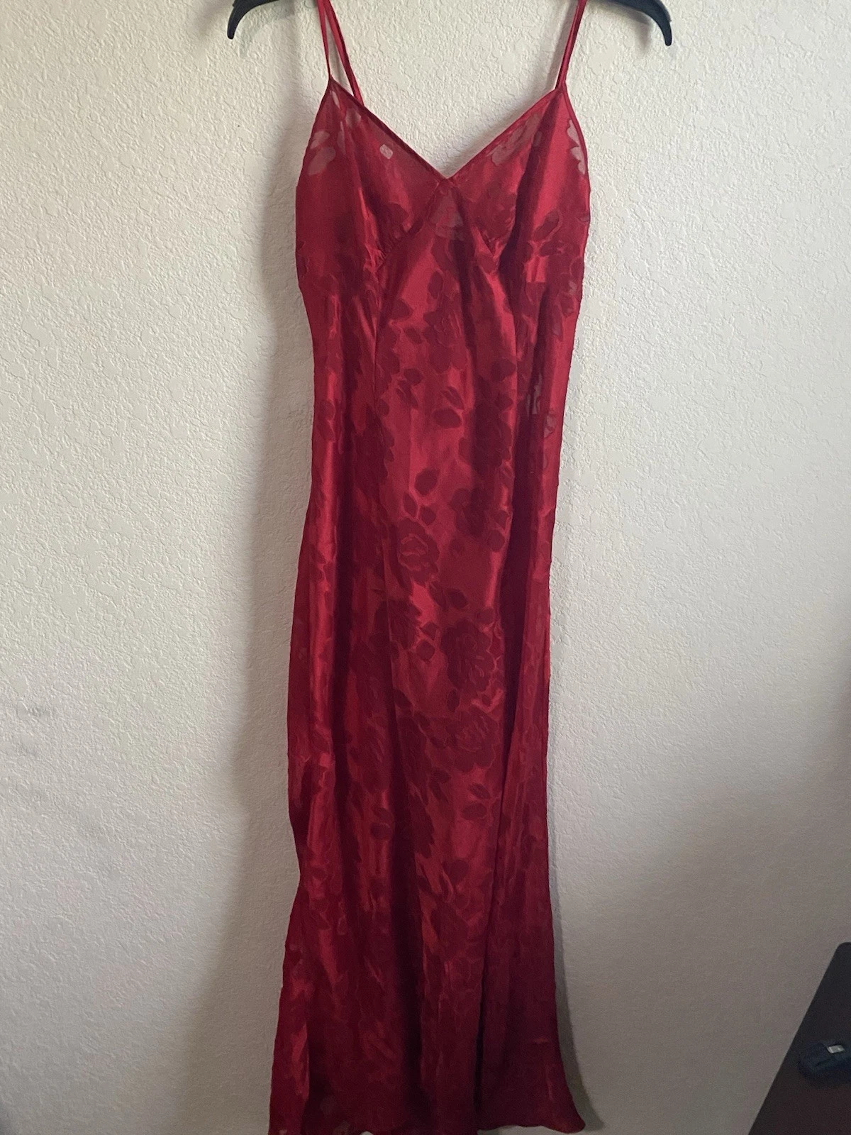 UNDERCOVER Abito Vintage G Label Victoria’s Secrets Rosso Floreale Burnout Slip Coquette M