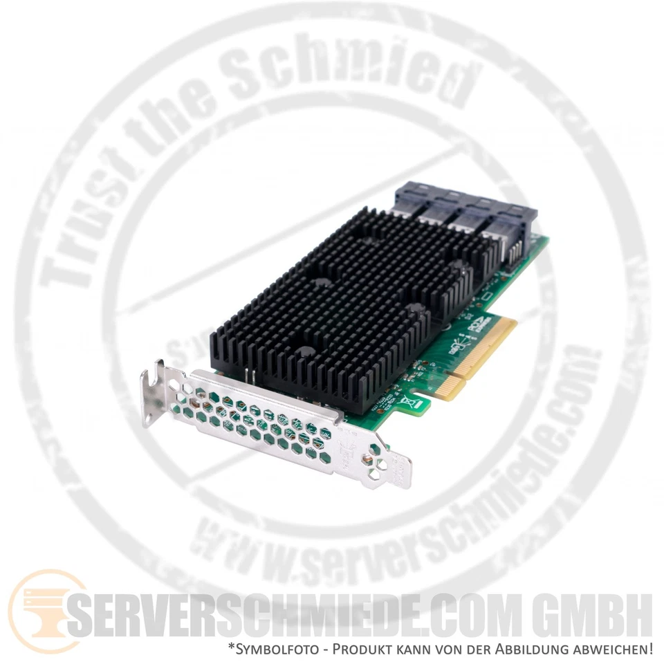 LSI SAS 9400-16i PCIe x8 4x SFF-8643 12G SAS3 NVMe HBA HDD SSD NVMe JBOD Tri-Mod - Bild 4 von 4