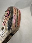 Hand Carved Mexican Calavera Skull Mask Wood Folk Art Movable Jaw — photo 4