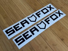 Sea Fox Boats Decals Set 2 Stickers New Design Black 18-48 Ocean Fishing