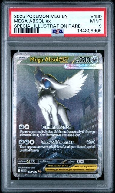 【連番】MアブソルEX PSA10 アブソルEX PSA9 ABSOL　25TH 2025 Pokemon Mega Evolution Base #180 SIR Full Art Mega Absol ex