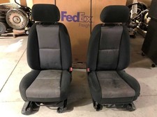 07-09 Silverado Sierra Used Left Right Lh Rh Black Cloth Bucket Seats Pair