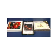 51 MOUSE Vintage Christmas Greeting Card NOS new In Box W/ Envelopes Mice Candy