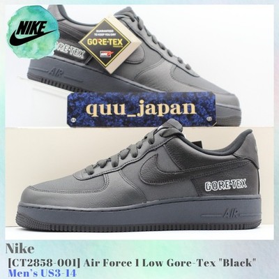 Nike Air Force 1 Low Gore-Tex Black CT2858-001 Men's US3-14 NEW