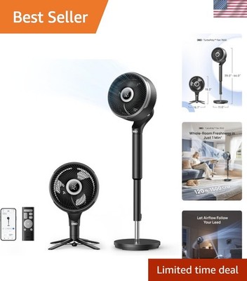 Smart Fan for Bedroom, standing 150° +100° Omni-Directional Oscillating Fans,...