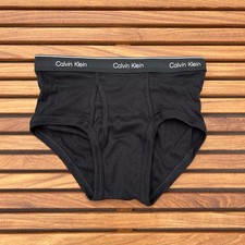 Calvin Klein CK men Black cotton classic brief underwear size S M L XL