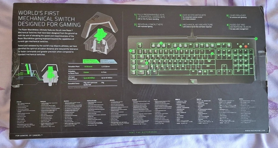 Razor Blackwidow Ultimate Gaming Keyboard Defective Please Read Description  - Image 3 of 4
