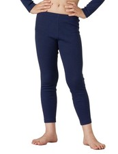 Merino Wool Base Layer Bottom Pants for Girls Boys Unisex K14 2.Navy Blue Pan...