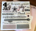 CTMH DS1289 JULY WORD PUZZLE ~ *GOD*BLESS*AMERICA*, Fireworks, BBQ, 4th of JULY