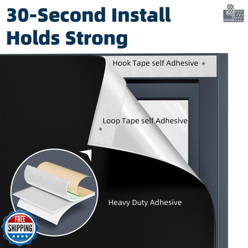 NIGHTON 100 % Verdunkelungsvorhänge für Schlafzimmer, ohne Bohren Verdunkelungsrollos mit bis - Bild 3 von 5