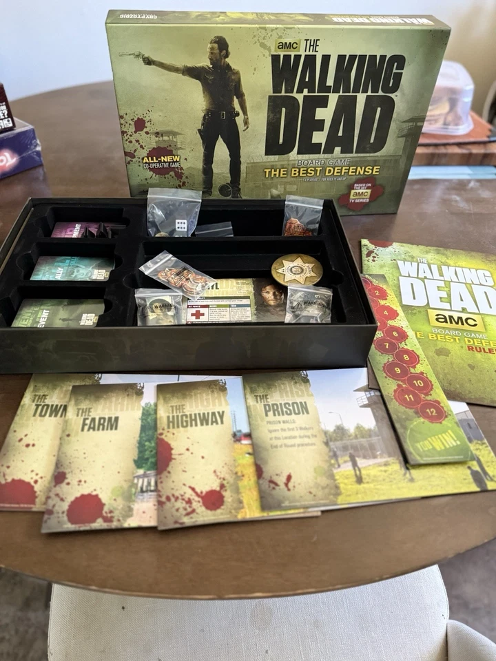 The Walking Dead The Best Defense Cooperative Game Board Game Complete - Image 3 of 4
