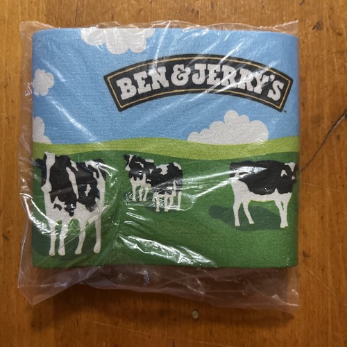 Vintage Ben & Jerry's Pint Coozie Koozie Ice Cream Insulated Woody