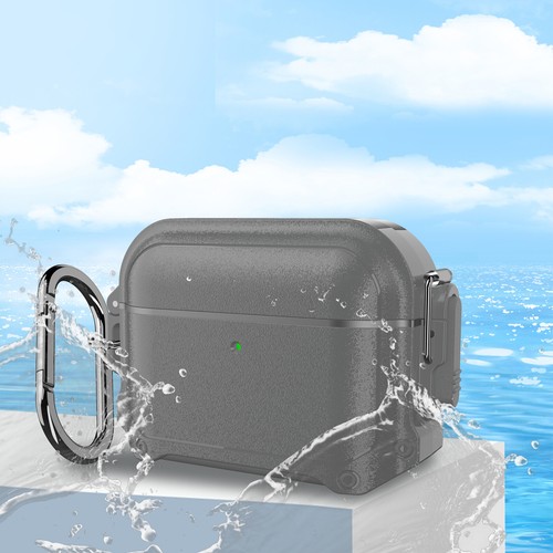 For Airpods Pro 2/1 Airpods 3/2/1 Rugged Waterproof Case Cover with Carabiner - Picture 14 of 14