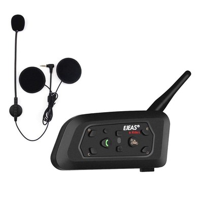 Qaurora V6 BT Interphone 1200M Bluetooth Motorrad Motorrad Helm Gegensprechan...
