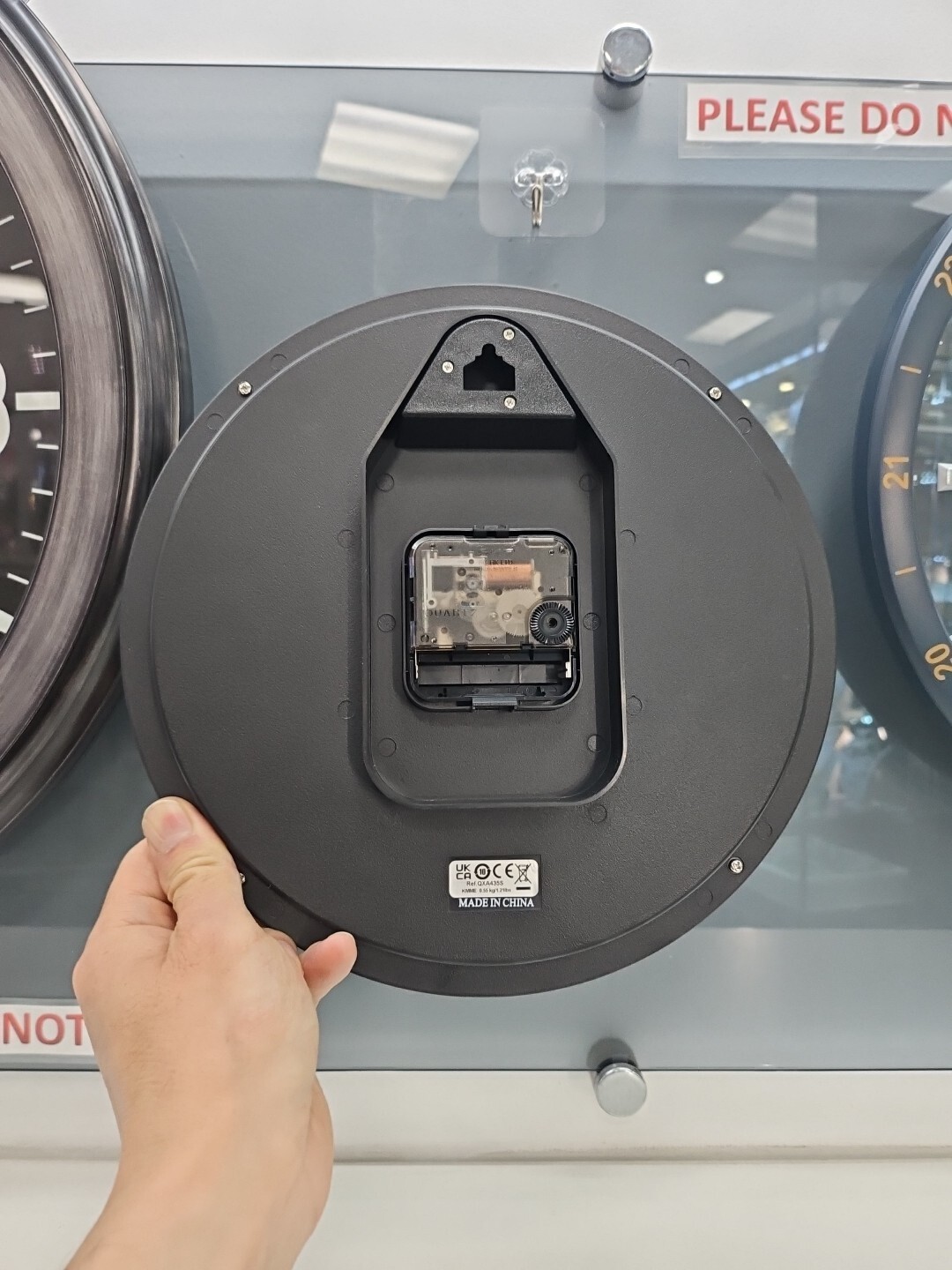 Seiko Wall Clock Silvertone Metallic Case Luminous Numerals for sale