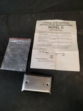 Louroe Electronics Verifact Model D Microphone Wall Mounted Stainless Plate