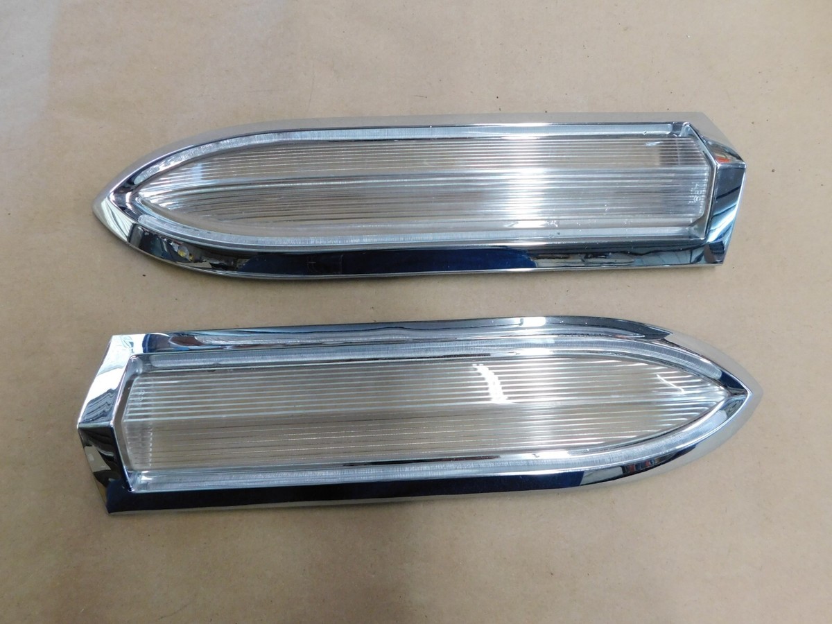 NOS OEM Pontiac 1960 Bonneville Backup Light Lenses Catalina