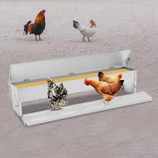 10kg Automatic Chicken Feeder Poultry Trough Auto Treadle Automatic Feeding