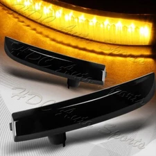 For Ford Escape Focus C-Max Smoked Side Mirror Amber LED Running Signal Lights