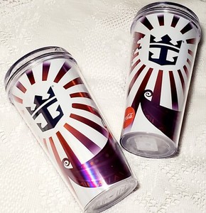 Royal Caribbean Coca-Cola Coke Insulated Travel Drink Cup Tumbler with Lid