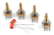 4x TAOT Custom CTS 525K Pots 3/4” Long + 2x Orange Drop .022uf 200V Caps