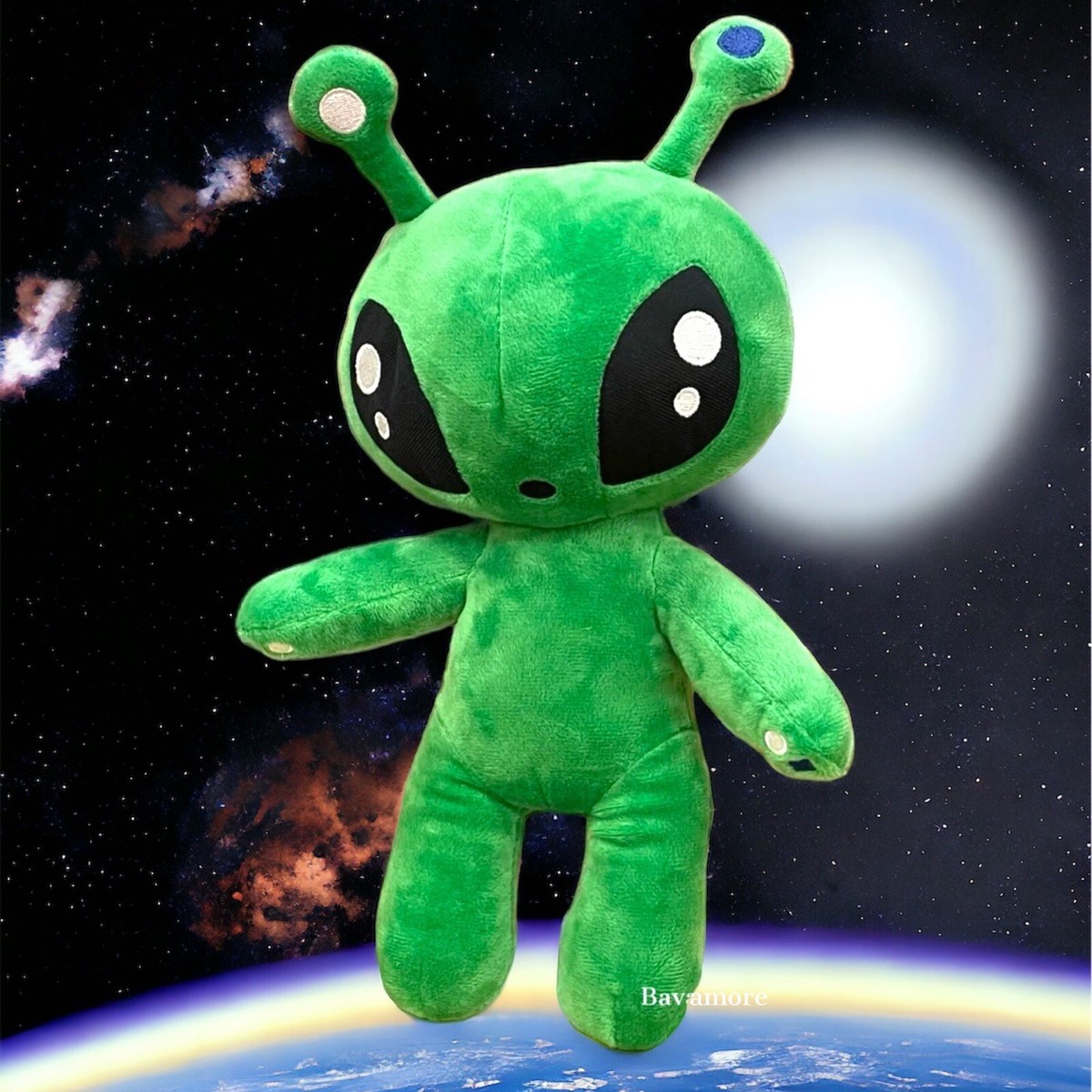 Ikea AFTONSPARV Collection Kids Soft Toy Alien, Green 13½
