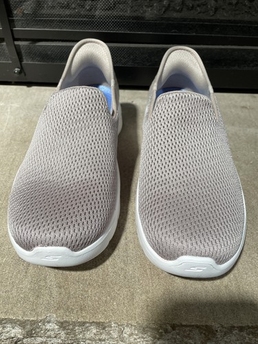 Skechers Slip-ins GO WALK FLEX Relish Sneaker Shoe 124963 TPBL Taupe Mesh Sz 8.5 - Picture 12 of 20