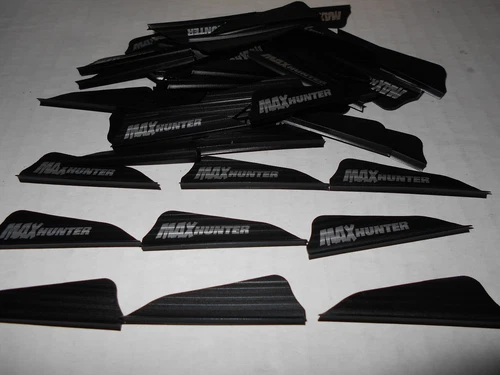 36- AAE Max Hunter 2.1" BLACK Vanes arizona archery arrow fletching