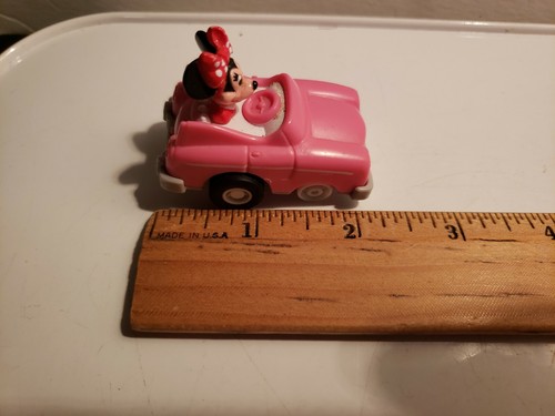 Disney Minnie Mouse Pull Back Pink Convertible Car McDonald's Meal Toy - F28 - Picture 7 of 7