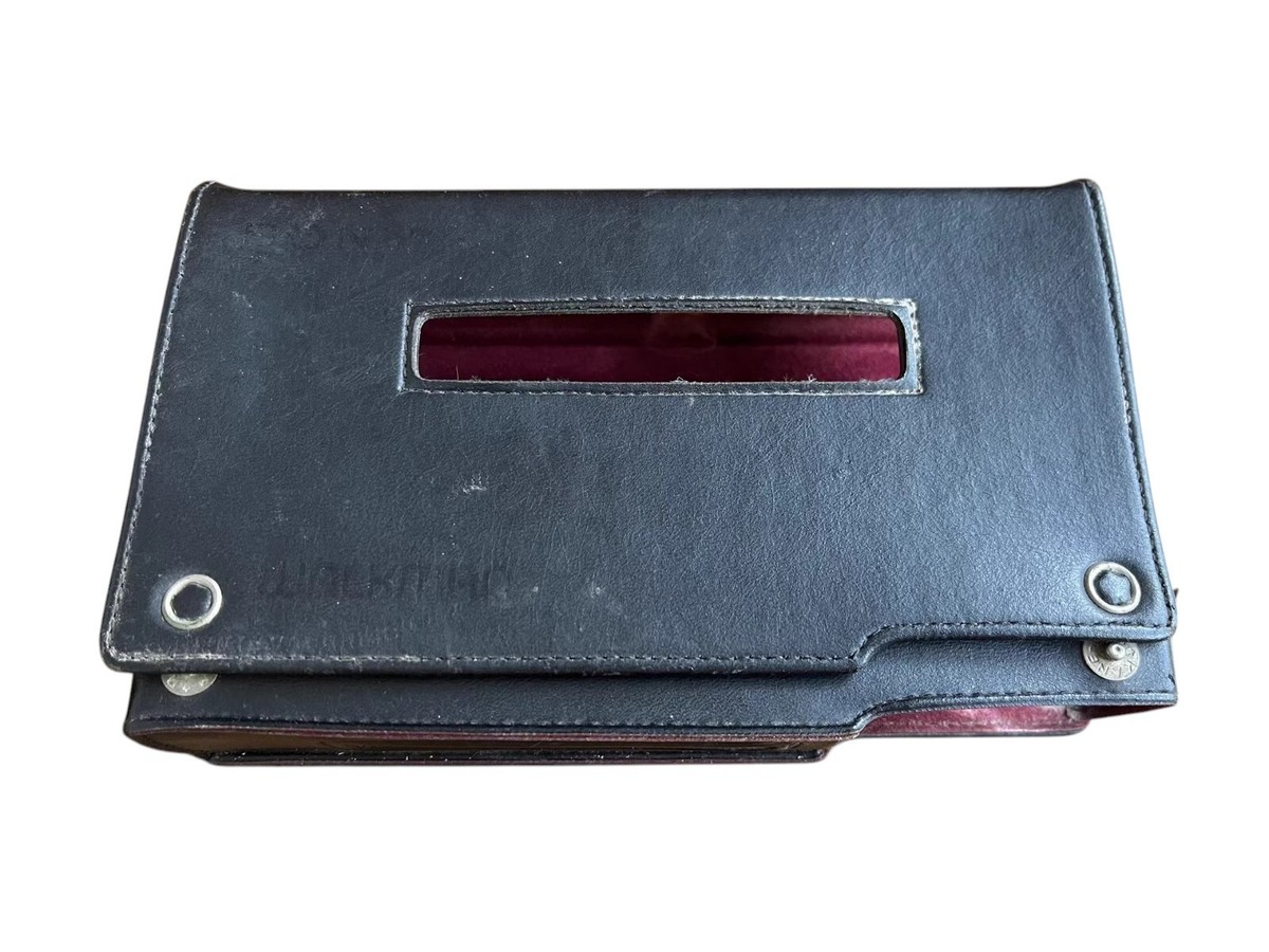 SONY WALKMAN WM-D6 WM-D6C 専用 純正 革ケース ② Sony Walkman Professional WM-D6 Black Leather Case