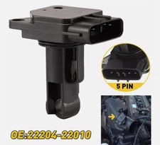 Mass Air Flow Meter MAF Sensor 22204-22010 5pin Fit For Toyota Denso Lexus Scion