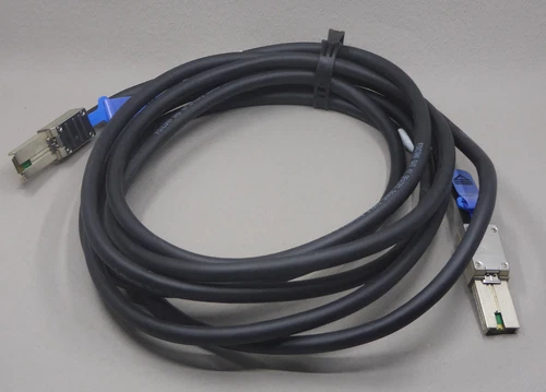 1 Stück HP 407344-004 4m SAS Kabel Cable 13ft 4x Mini-SAS extern 2x SFF-8088