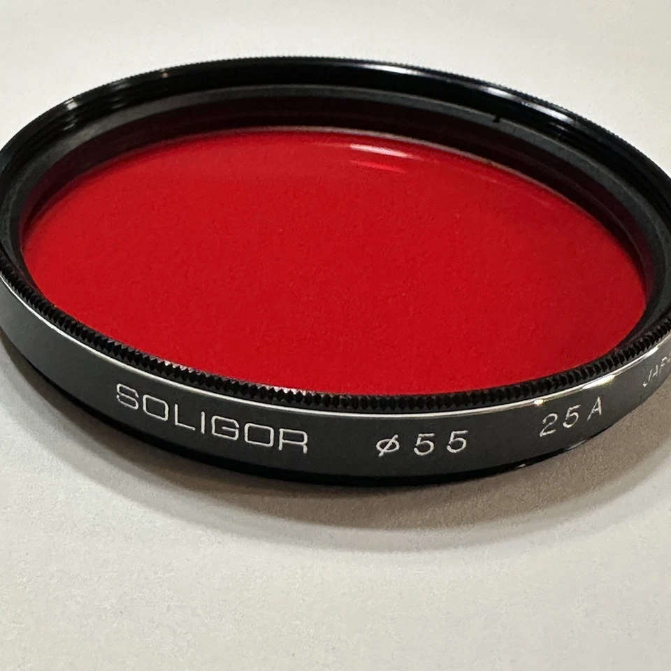 55mm Tiffen Set of 4 Polarizer Yellow 2 Sky 1-A Haze 1 Soligor Red 25A Diffuser - Image 4 of 4