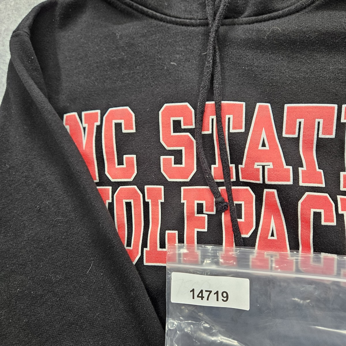 NC State Wolfpack MV Sport Men's Medium Black Hoodie Jacket with