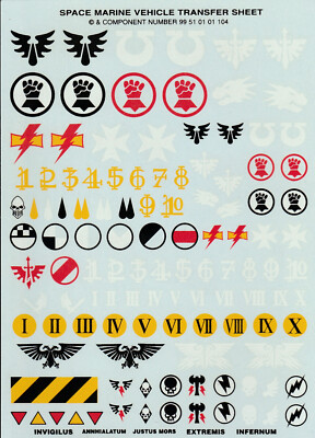 Imperial Knights Armiger Adeptus Mechanicus Transfer Decal Sheet Warhammer 40k e Imperial Knights Armiger Adeptus Mechanicus Transfer Decal Sheet Warhammer 40k e