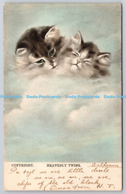 R771989 Himmlische Zwillinge Katzen H L R London Nr 603