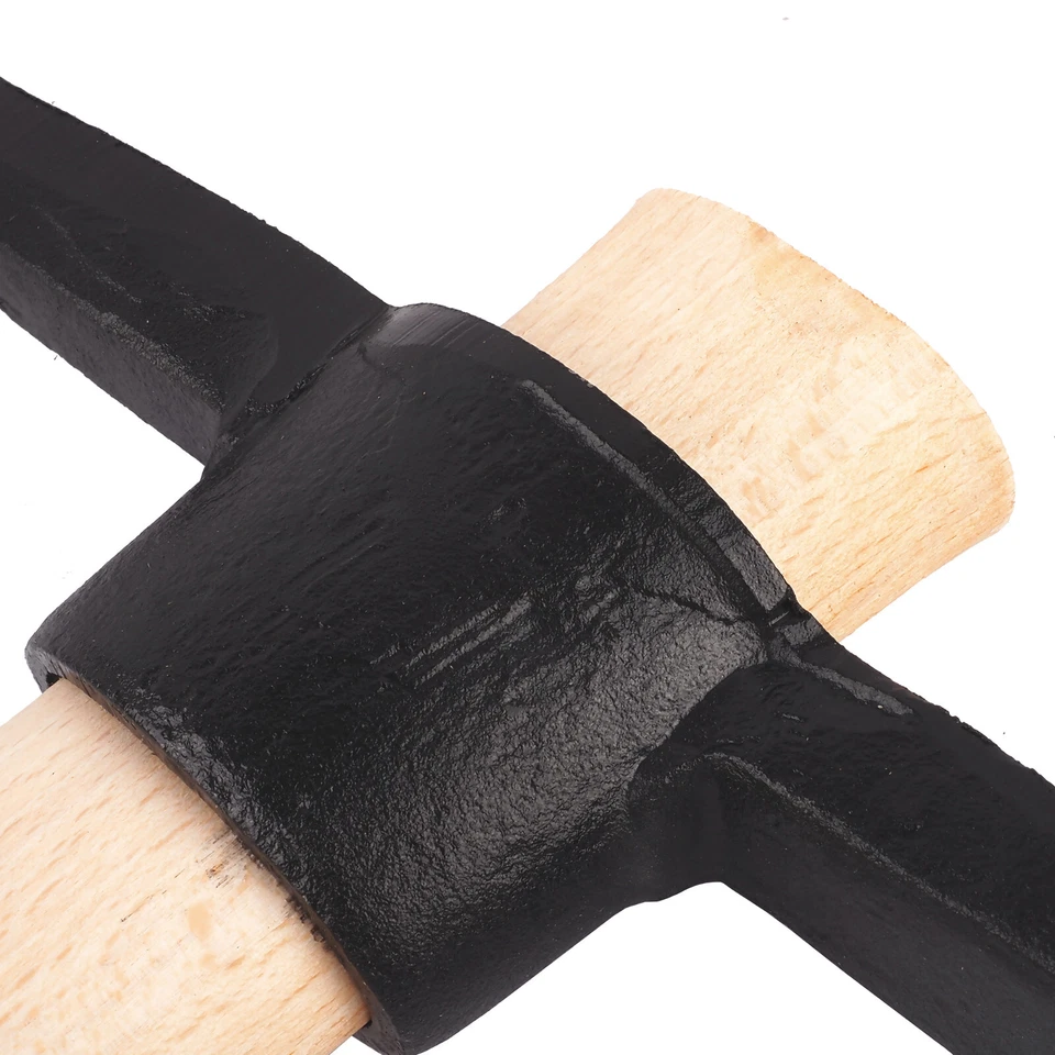 Spitzhacke 1,5 KG mit Stiel Holzgriff 90cm Kreuzhacke Flachhacke Flachspitzhacke - Bild 3 von 4