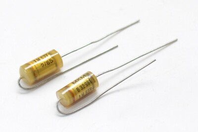 2x Vintage MKM-Kondensator von Siemens & Halske Typ B32991, 1 µF / 63 V, NOS