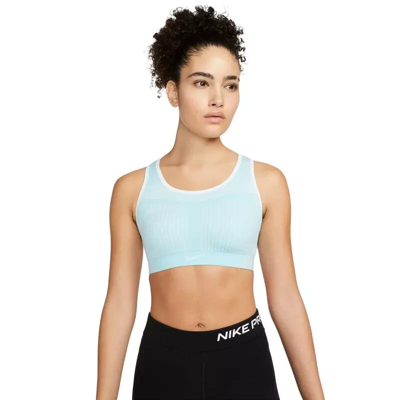 light blue sports bra nike