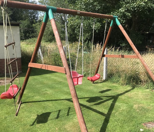 little tikes swing set used