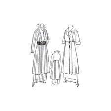 Past Patterns 6053 - Mid 1910s Ladies Dress Sewing Pattern bust size 44"