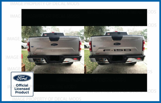 2018 Ford F150 Tailgate Inserts Decals Letters Indent Stickers Color GLOSS BLACK - Foto 6