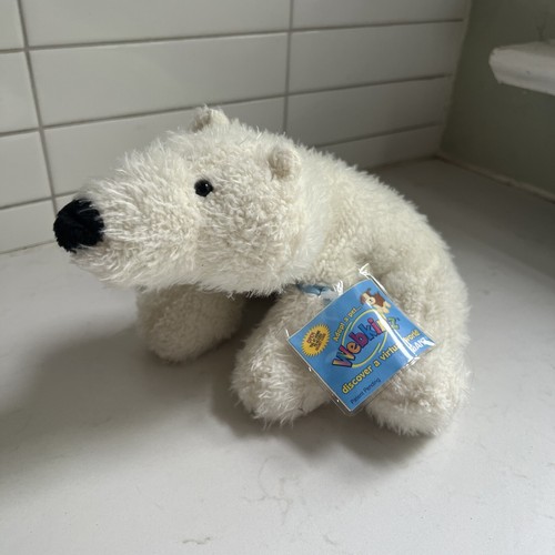 Ganz Webkinz POLAR Bear HM116 Plush Stuffed 9" w/ Code Tags - Picture 9 of 10