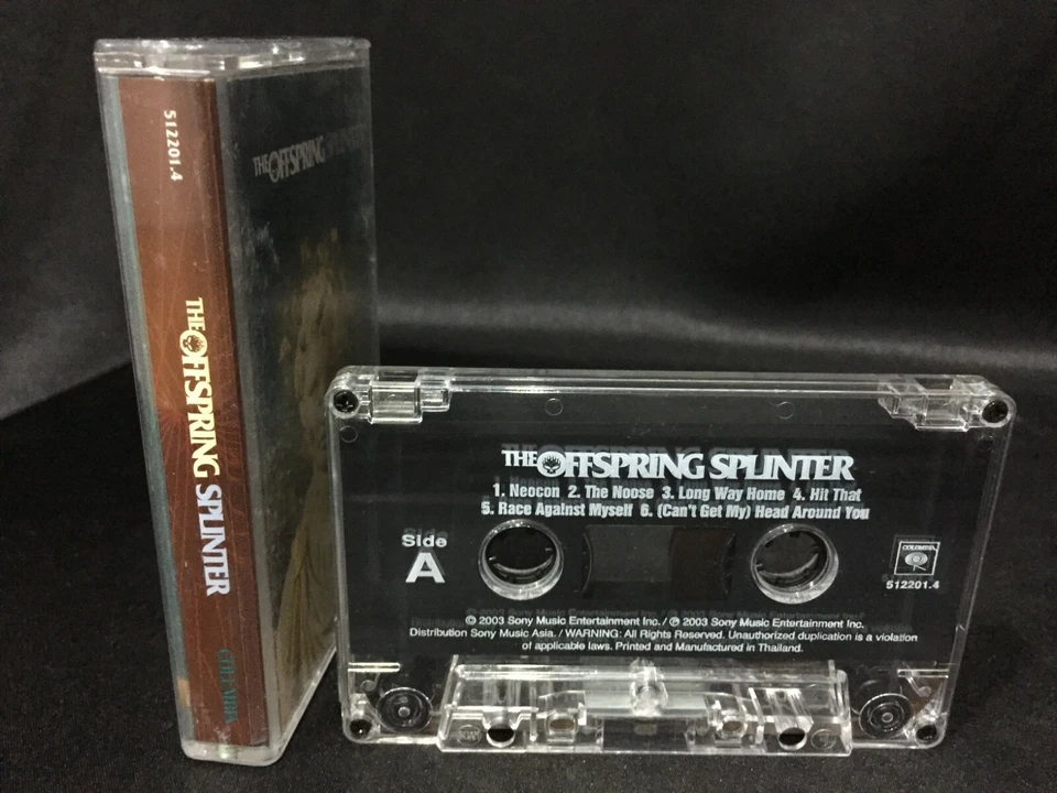 The Offspring Splinter Cassette Tape (Columbia/Sony Thailand 2003) Punk Rock Foto 3 de 3