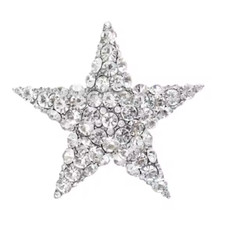 Rhinestone Star Snowflake Flower Brooch Vintage Pin Jewelry Women Gift  USA